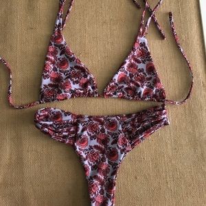 Floral bathing suit